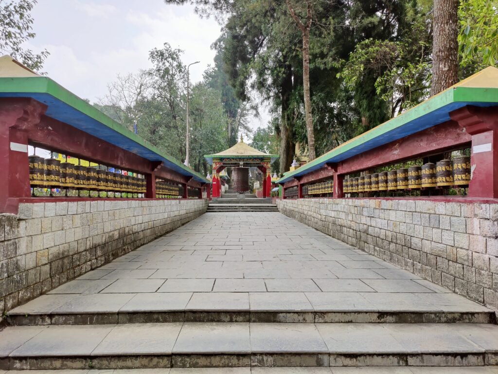 Stairway leading to Enchey Monastery