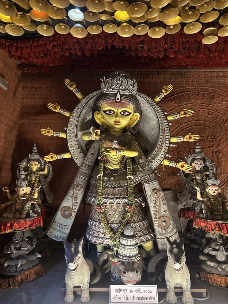 Idol of Goddess Durga with her family