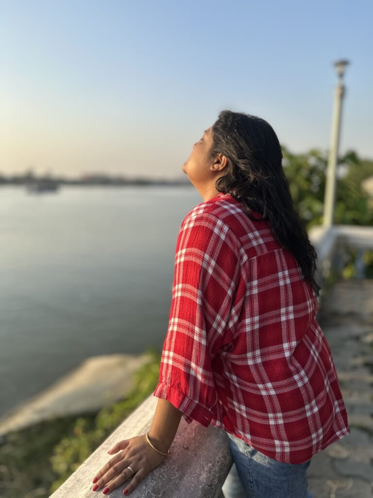 Millennium Park overlooks Ganga river