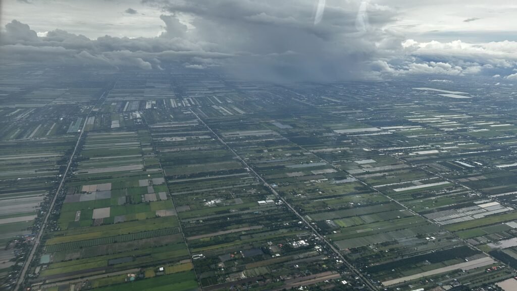 Bangkok view clicked from window seat at a flight from Phuket