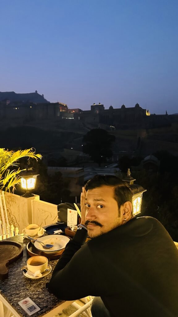 The Garh Cafe view in the evening