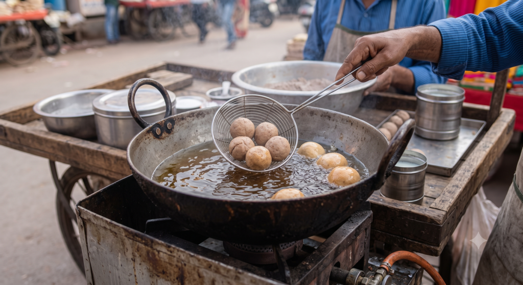 Mathura Cake deep-fried AI